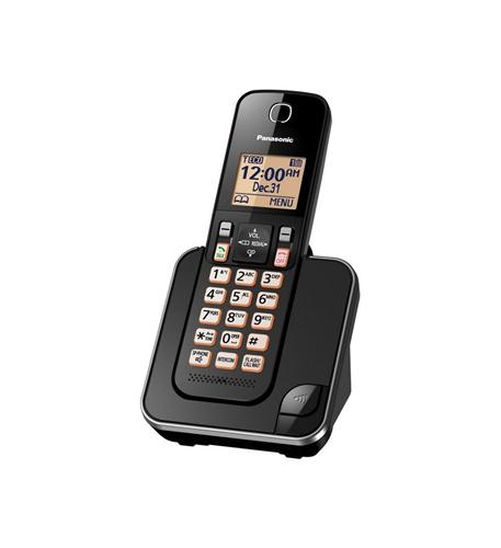 Panasonic consumer TGC350B Expandable Cordless Phone In Black, 1hs