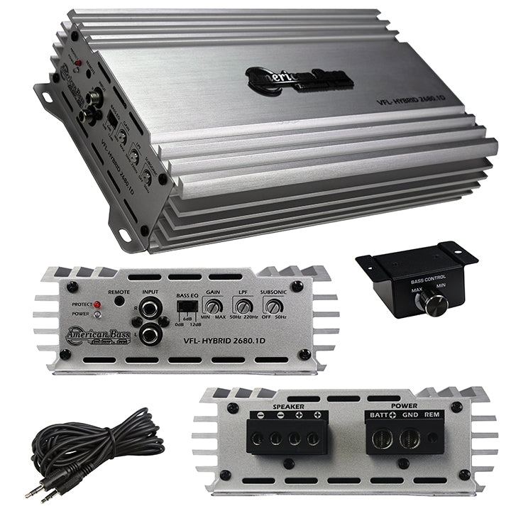 American Bass VFL26801D Mono Channel 2700 Watts Car Amplifier