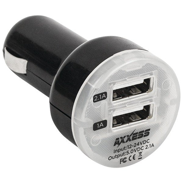 AXXESS AXCLA-2USB Dual USB Compact Charger