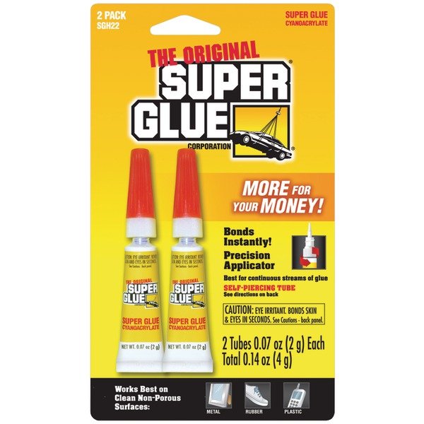 THE ORIGINAL SUPERGLUE SGH22-12 Super Glue 2Pk-