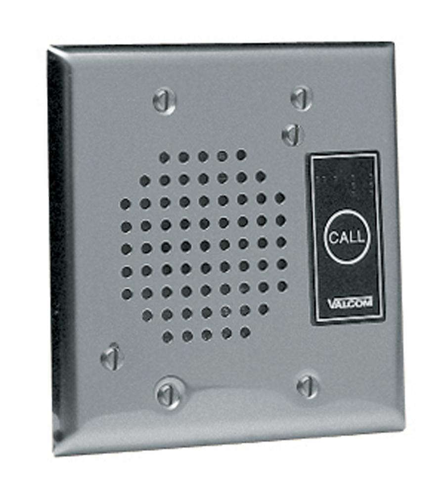 Valcom V-1072A-ST Talkback Doorplate Speaker - Stainless Steel