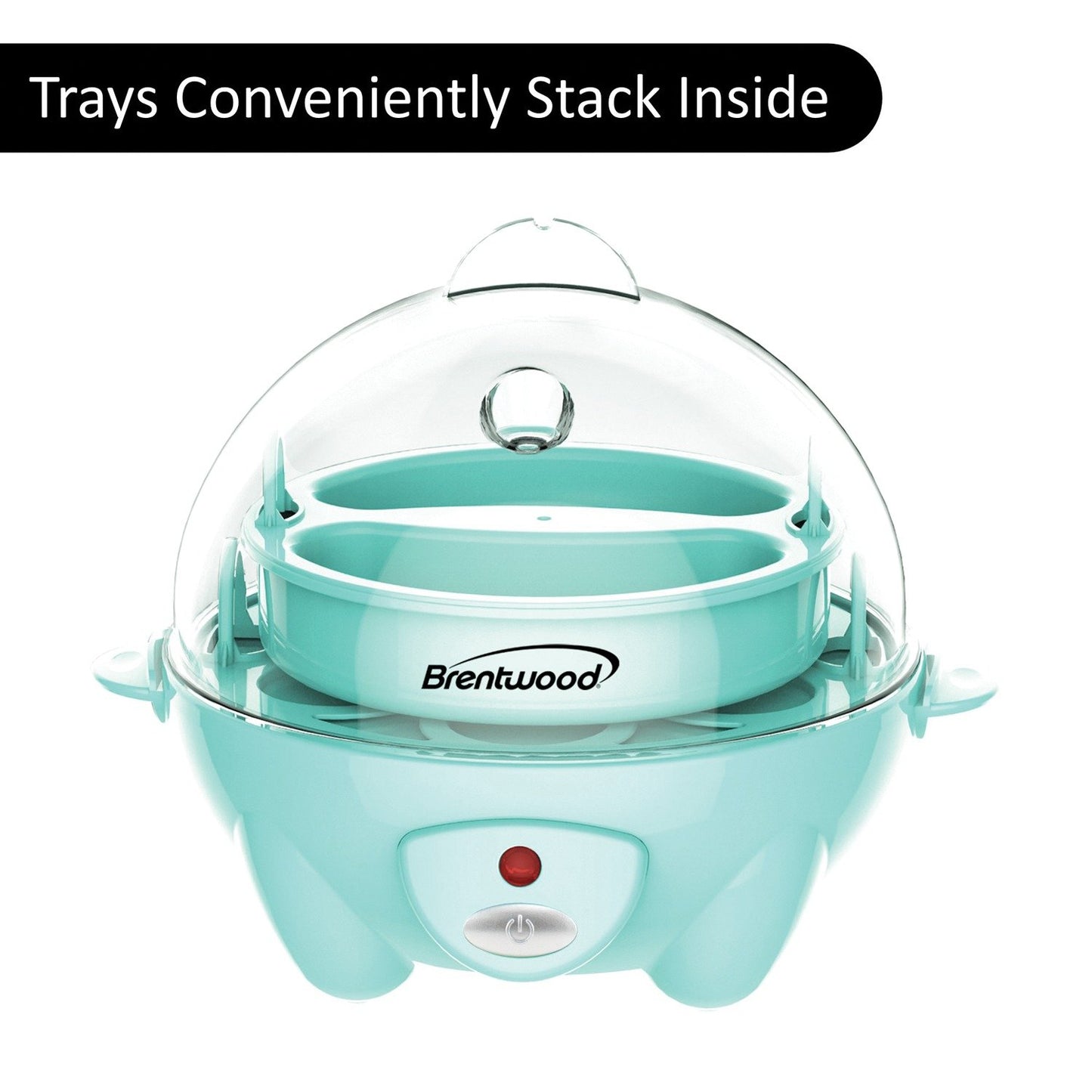 Brentwood Appl. TS-1045BL Electric Egg Cooker w/Auto Shutoff (Blue)