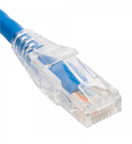 Icc ICPCSP10BL Patch Cord, Cat5e, Clear Boot, 10' Blue