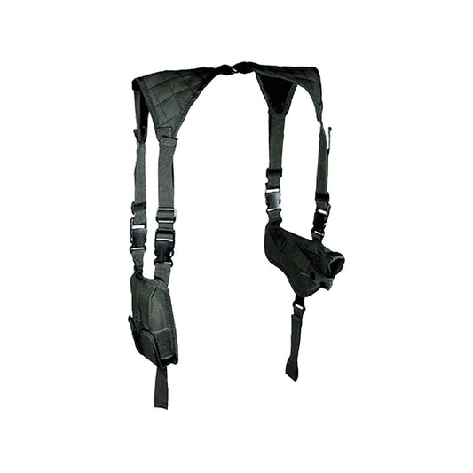 UTG PVCH170B Horizontal Shoulder Holster & Ammo Pouch for Medium-Large Autos