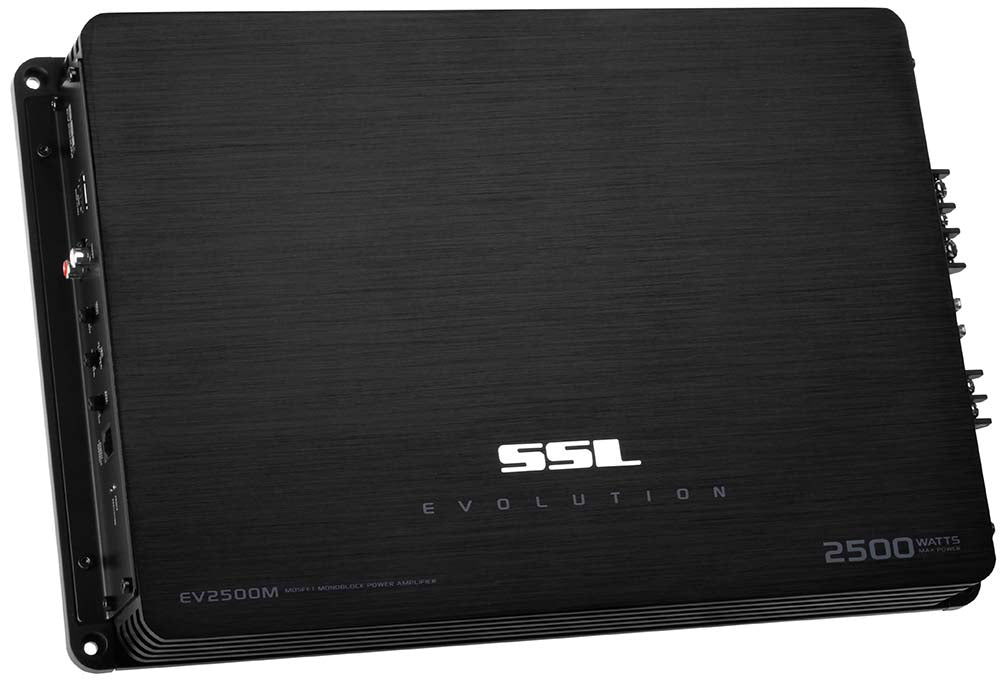 SSL EV2500M Evo Series 2500-watt Class A/B Monoblock 2 Ohm Stable Amplifier with Remote Subwoofer Level Control