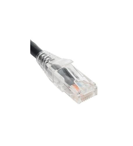 Icc ICPCSP03BK Patch Cord, Cat5e, Clear Boot, 3' Black