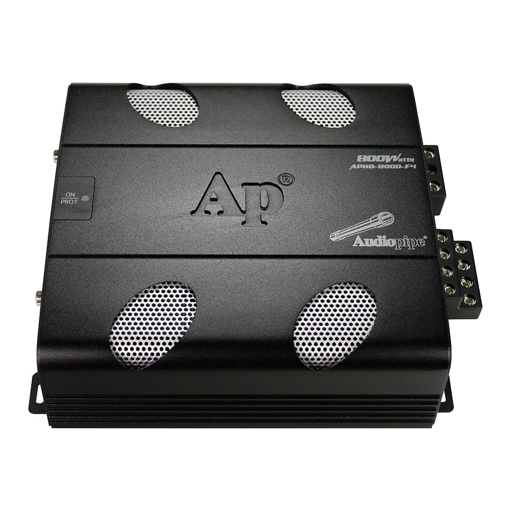 Audiopipe APHD800DF4 Amplifier D Class 4 Channel 800 Watts