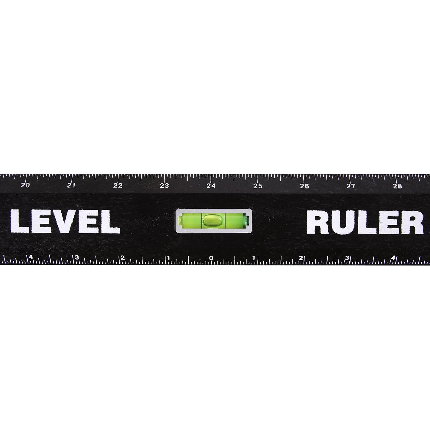 Mayes 60744 48 Inch Magnetic Poly Level Rule w/ Vials Black