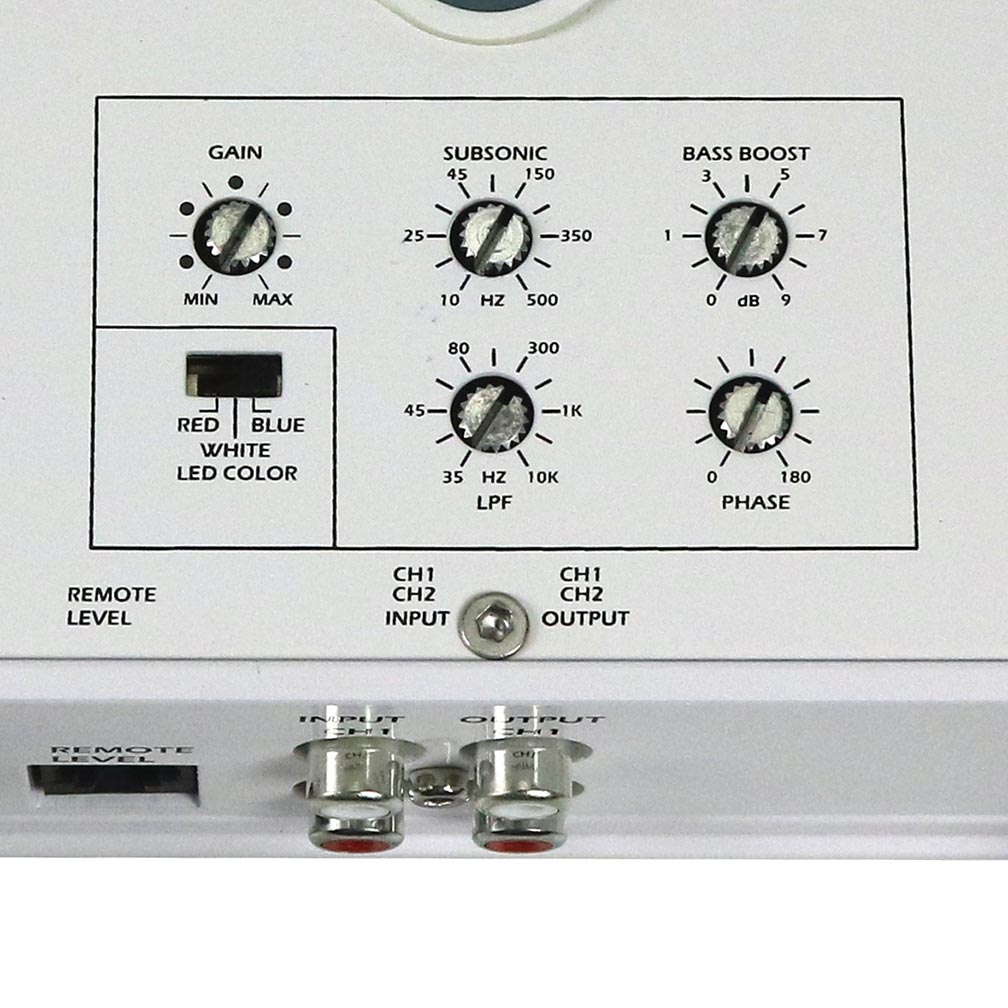 Audiopipe Marine 1 ohm Mono Block Amplifier 1000 Watts RMS w/Remote Bass Knob