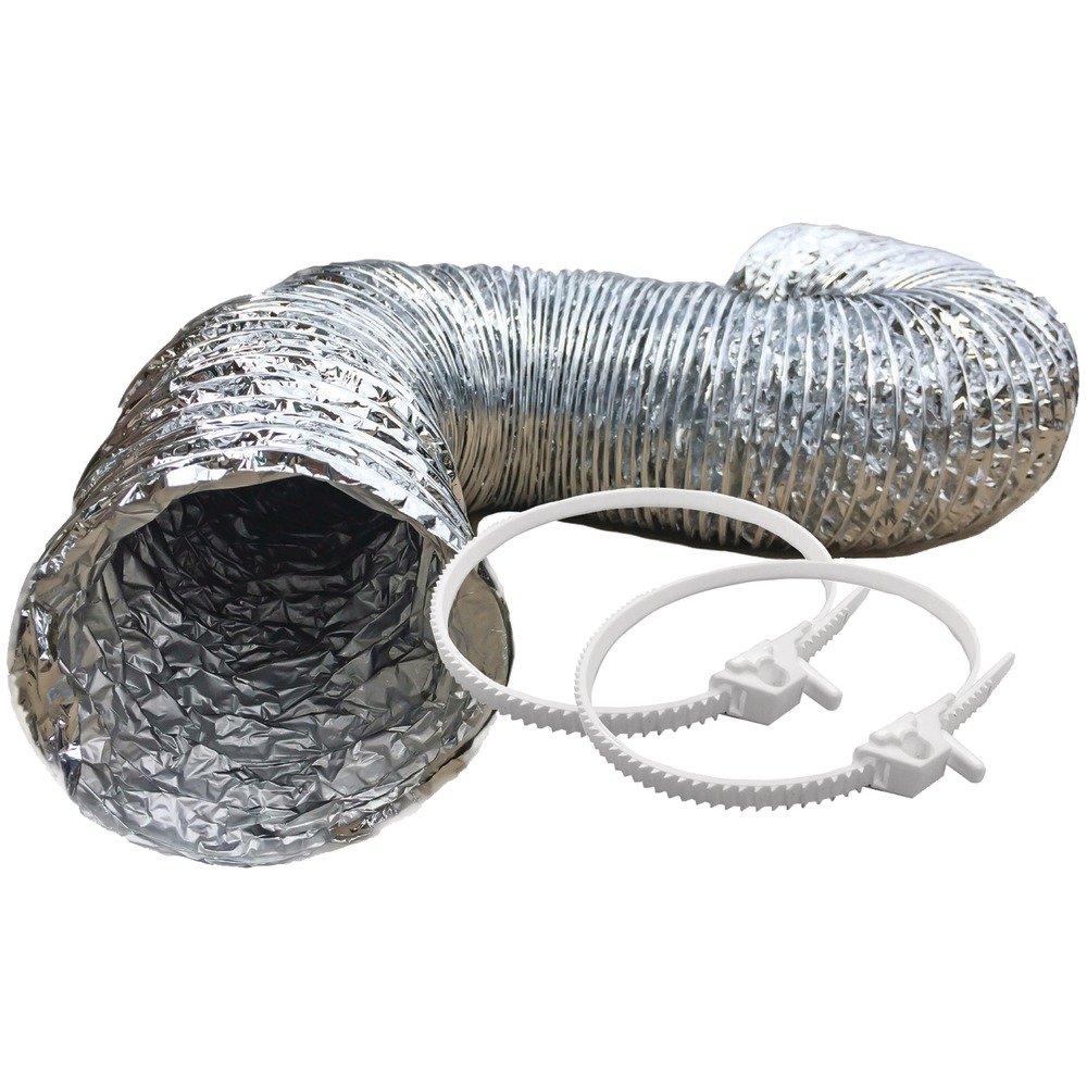 Builder's Best 110673 4" x 8ft SilverDuct™ Dryer Transition Duct Kit