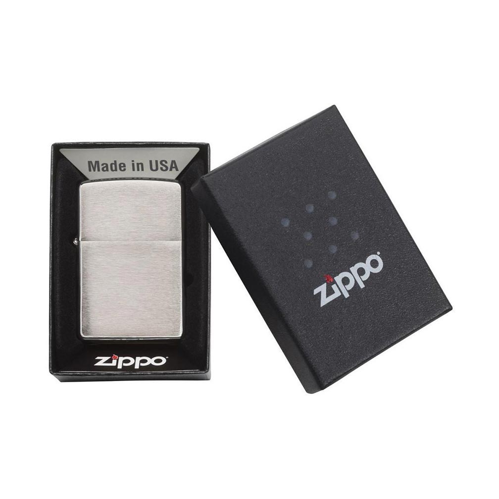 Zippo 200 Windproof Lighter Brushed Chrome