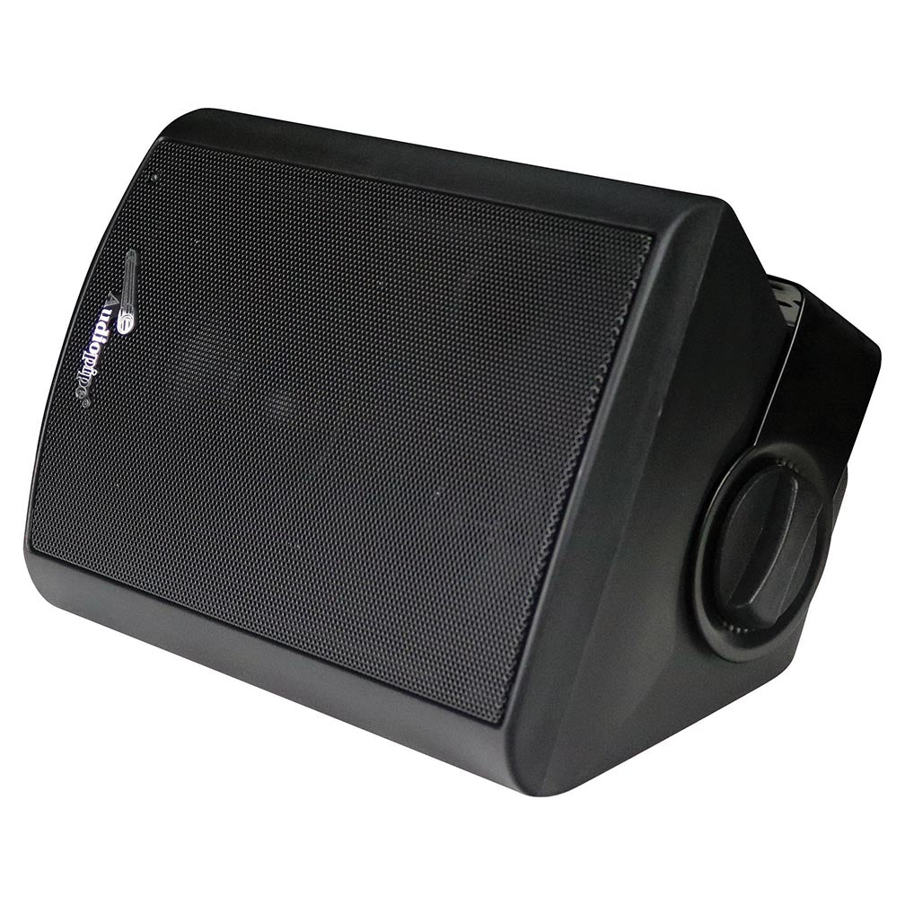 Audiopipe ODP423BK 4" Indoor/Outdoor Weatherproof Loudspeakers-Black-Pair