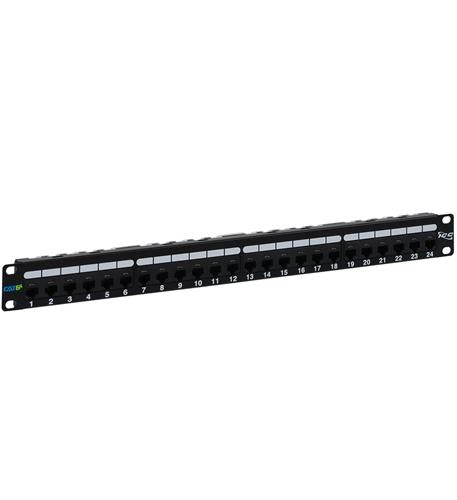 Icc ICMPP0246B Patch Panel, Cat 6a, 24-port, 1 Rms