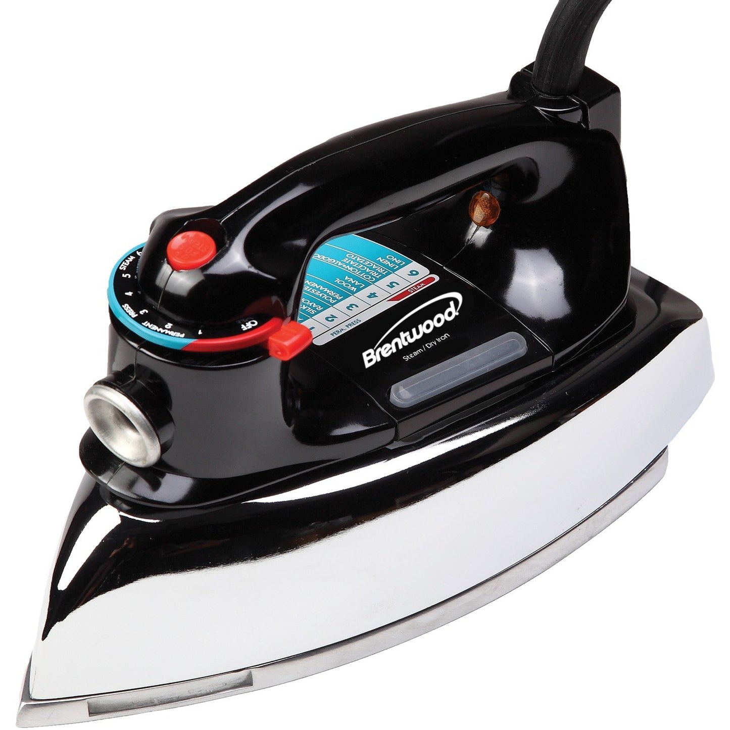 Brentwood Appl. MPI-70 Classic Chrome-Plated Steam Iron