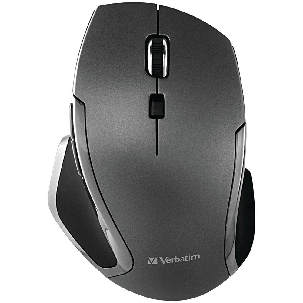 Verbatim 98621 Wireless Notebook 6-Button Deluxe Blue LED Mouse (Graphite)