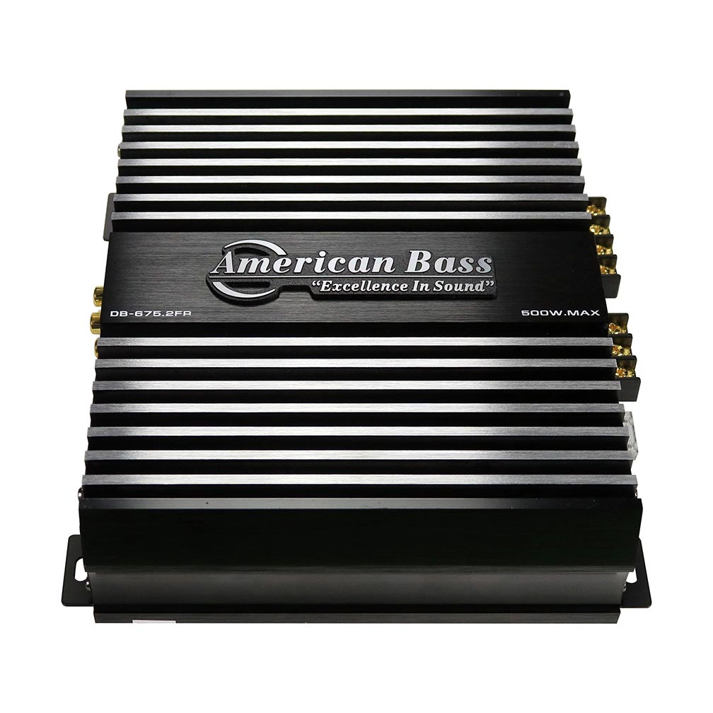 American Bass DB6752FR 2 Channel Class A/B Ampilfier 500 Watts Max