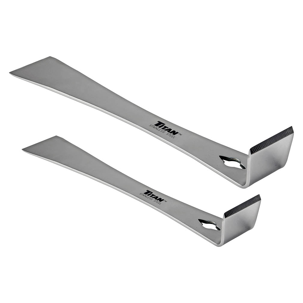 Titan Tool 2 pc Stainless Steel Pry Bar/Scraper Set
