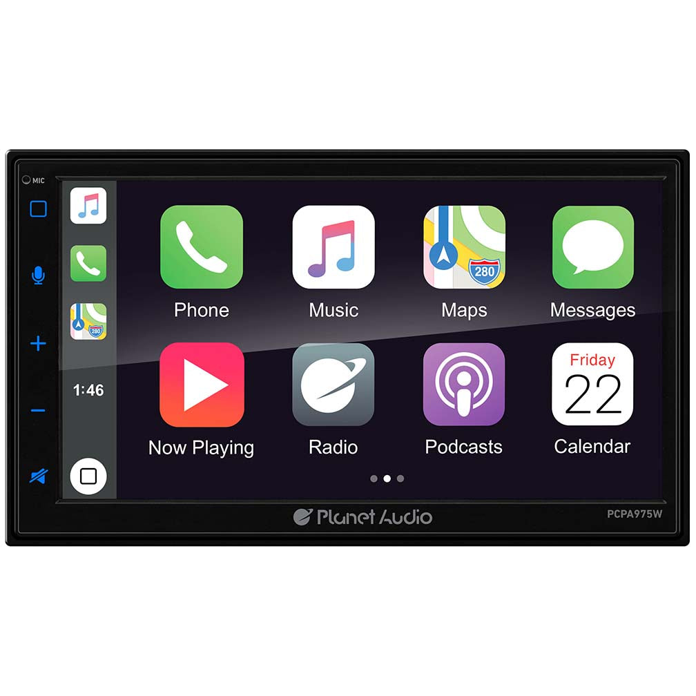 Planet Audio PCPA975W 6.75 Double DIN Fixed Face Touchscreen Mechless Receiver