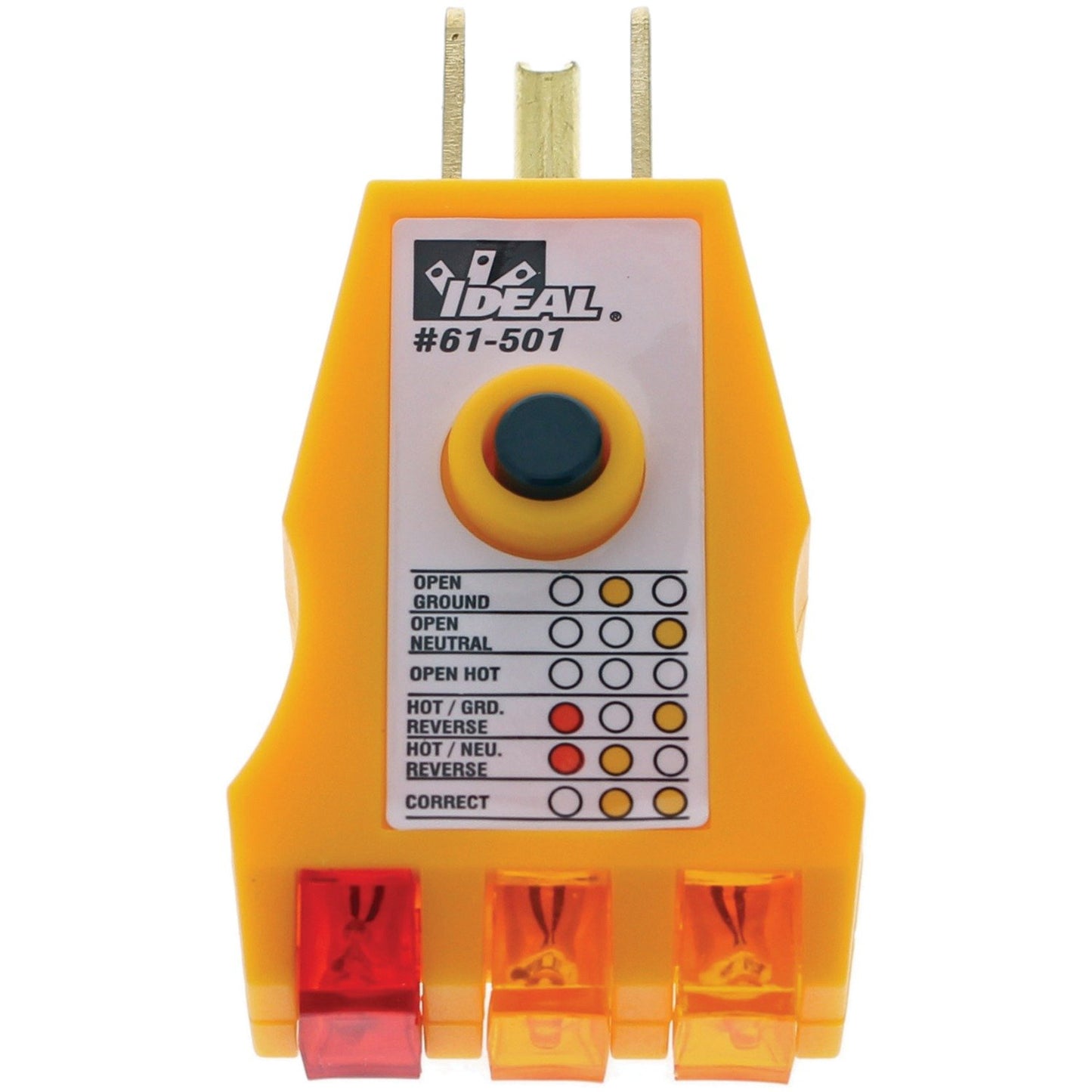 Ideal 61-501 GFCI Receptacle Tester