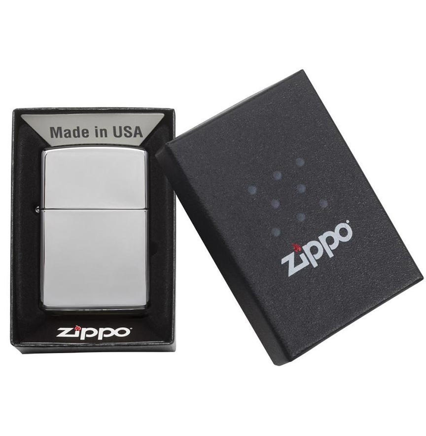 Zippo 250 Windproof Lighter High Polish Chrome