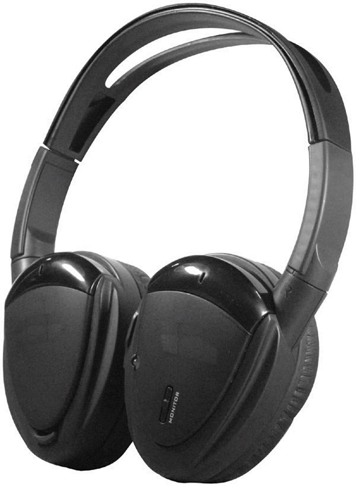 Power Acoustik HP12S Swivel Ear Pad 2CH Wireless Headphones