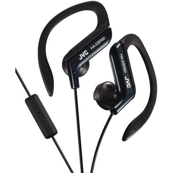 JVC HAEBR80B In-Ear Sports Headphones w/Microphone & Remote (Black)