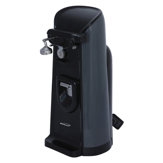 Brentwood Appl. J-30B Tall Electric Can Opener w/Knife Sharpener & Bottle Opener