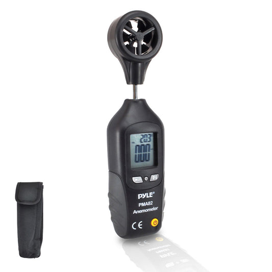 Pyle PMA82 Digital Anemometer and Thermometer for Measuring Wind Speed