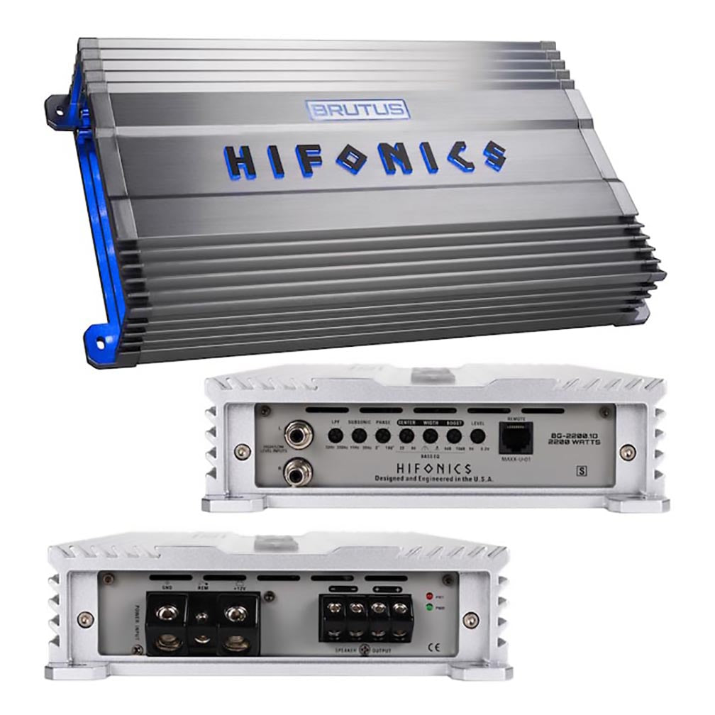 Hifonics BG22001D Brutus Gamma Series 1 x 2200 Watts @ 1 Ohm Mono