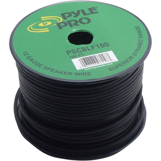 Pyle Pro PSCBLF100 100Ft 12AWG Spool Speaker Cable