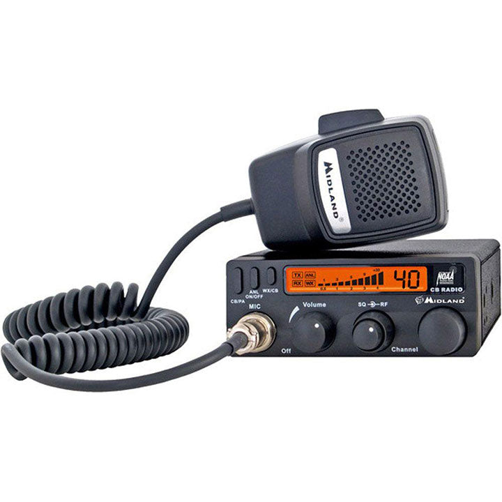 Midland 1001LWX 40 Channel Mobile CB with ANL RF Gain PA and Weather Scan