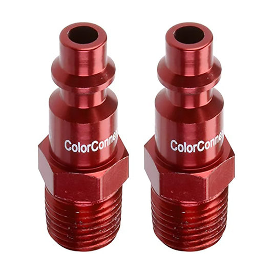 Colorconnex A73440D2PK Male Plug Kit 2-Pack (Red)