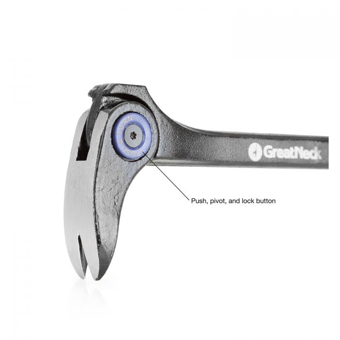 GreatNeck 70012 8 Inch Multi-Function Nail Puller and Pry Bar