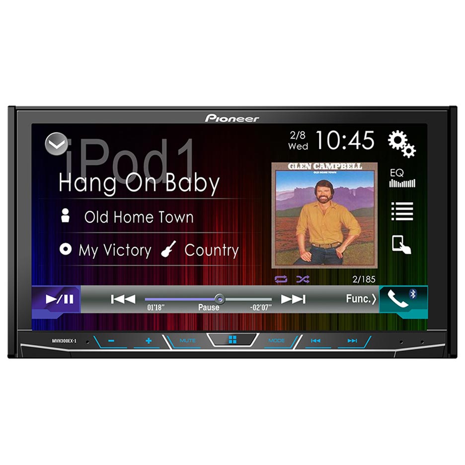 Pioneer MVH300EX Digital Multimedia Video Receiver 7" with Bluetooth