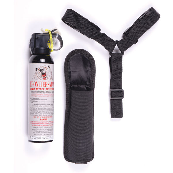 Frontiersman FBAD08 Bear Spray 9.2 oz with Chest Holster