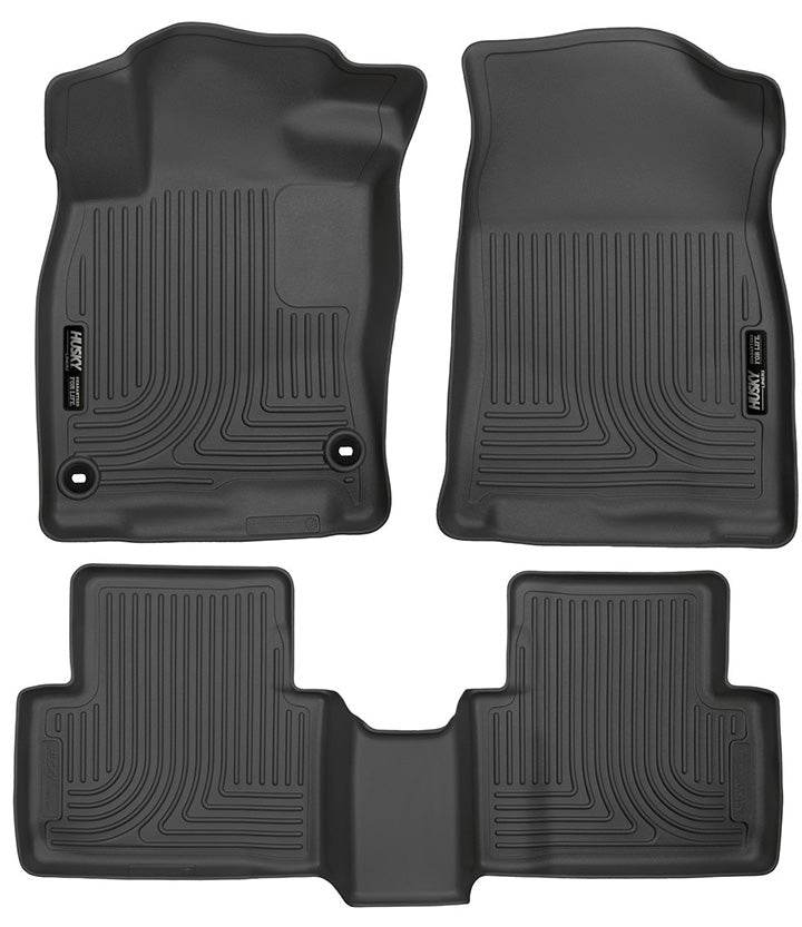 Husky 98461 Front/2nd Seat Floor Liners For 2016-2020 Civic Coupe/Civic Sedan
