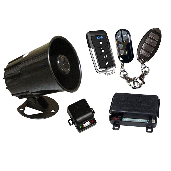 K-9 K9MUNDIAL6 Car Alarm With Keyless Entry - 3 Different Transmitter Designs