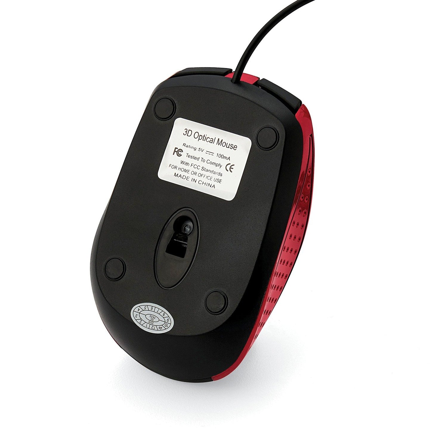 Verbatim 99742 Corded Notebook Optical Mouse (Red)