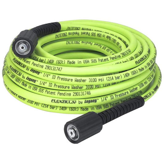 Flexzilla HFZPW3450M3X Pressure Washer Hose 1/4" X 50’ M22 Fittings 3-Piece
