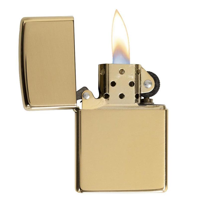 Zippo 254B Windproof Lighter High Polish Brass