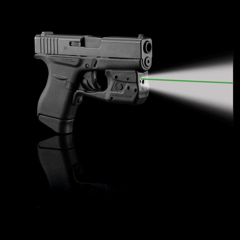 Crimson LL803G Trace Laserguard Pro w/Tactical Flashlight for Glock 42&43 Green