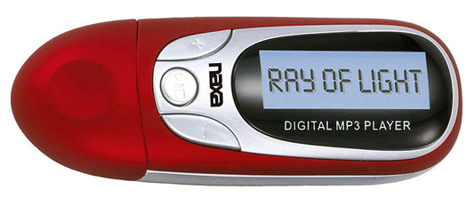 Naxa NM105RD Red MP3 Player with 4GB Built in flash memory LCD Display