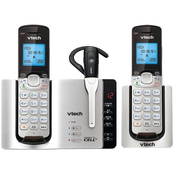 VTech DS66713 DECT 6.0 Expandable Cordless Phone with Bluetooth Connect to Cell