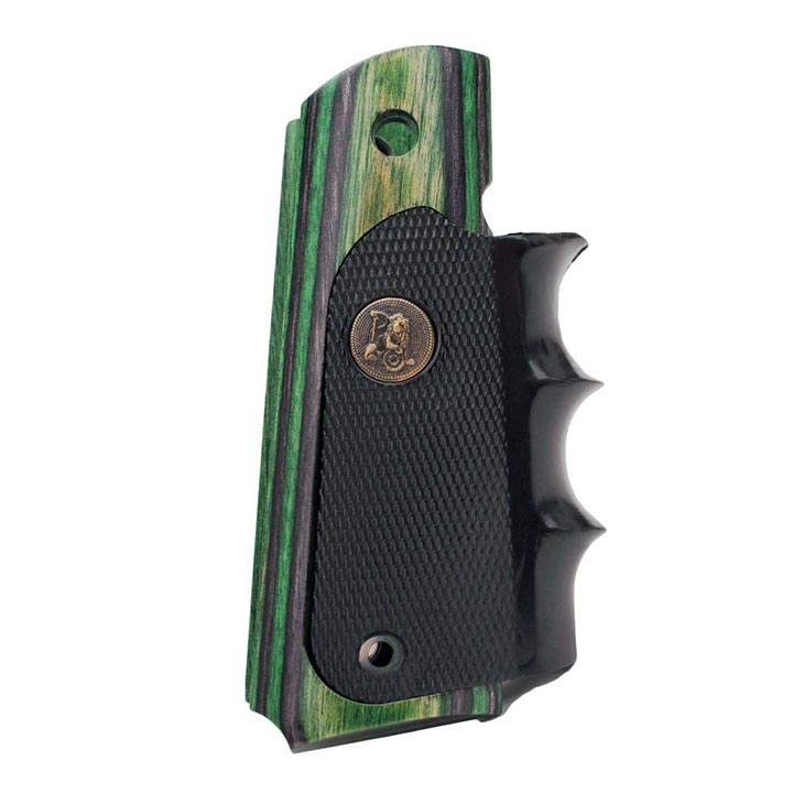 Pachmayr 00432 Colt 1911 American Legend Series Laminate Grips  Evergreen Camo