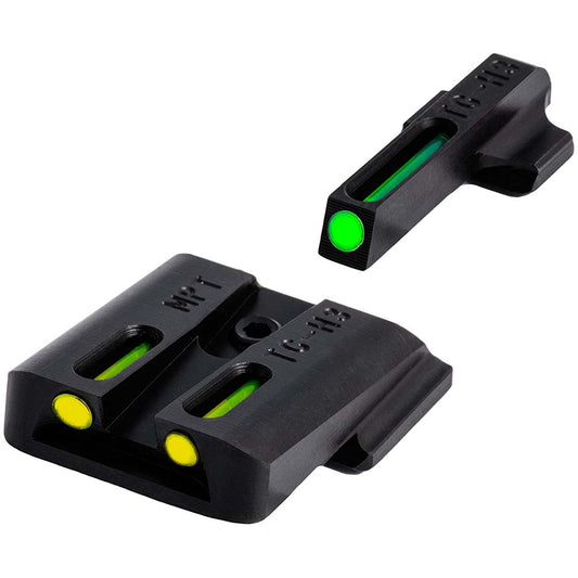 Truglo TG131MPTY TFO Tritium + Fiber-Optic Handgun Day/Night Sights  S&W M&P
