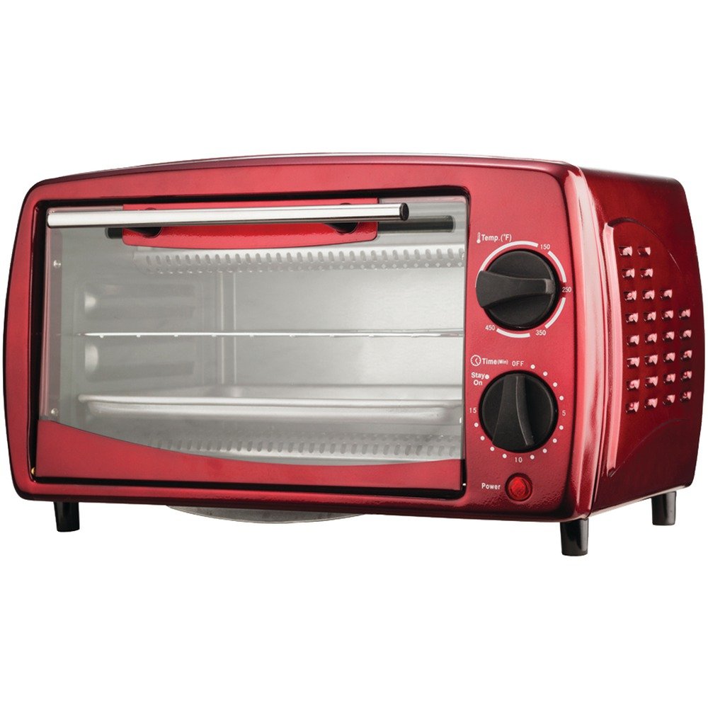 Brentwood Appliances TS-345R 4-Slice Toaster Oven and Broiler (Red)