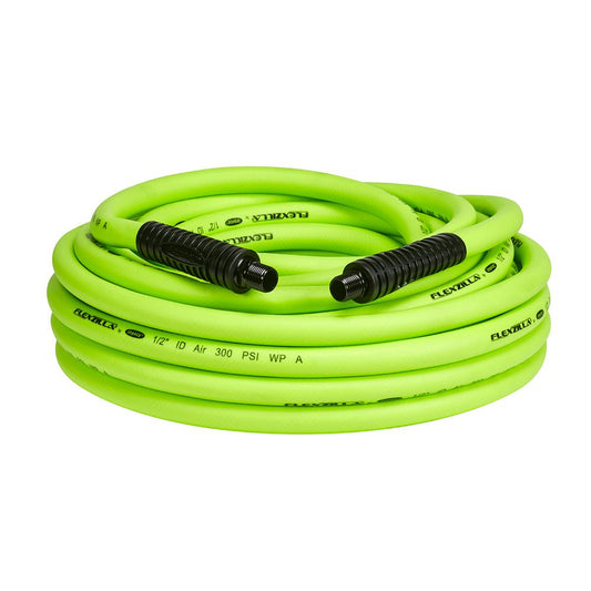 Flexzilla HFZ1250YW4 Air Hose 1/2In X 50Ft 1/2In MNPT Fittings