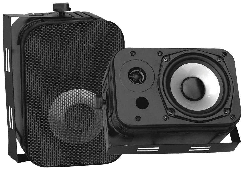 Pyle PDWR40B 5.25" Black Indoor/Outdoor Waterproof Speaker pair