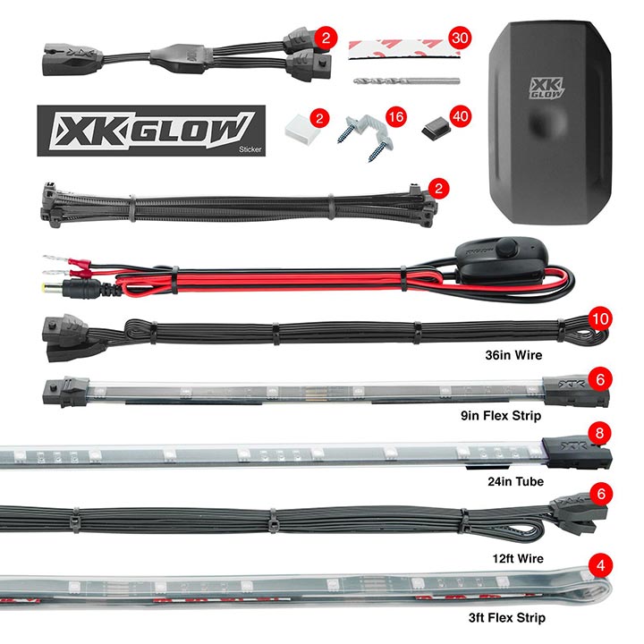 XKGlow KSCARPRO Car Pro LED Accent Light Kit