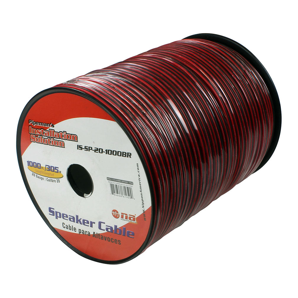 Installation Solutions ISSP161000BR Speaker Cable 1000FT-black and red jacket